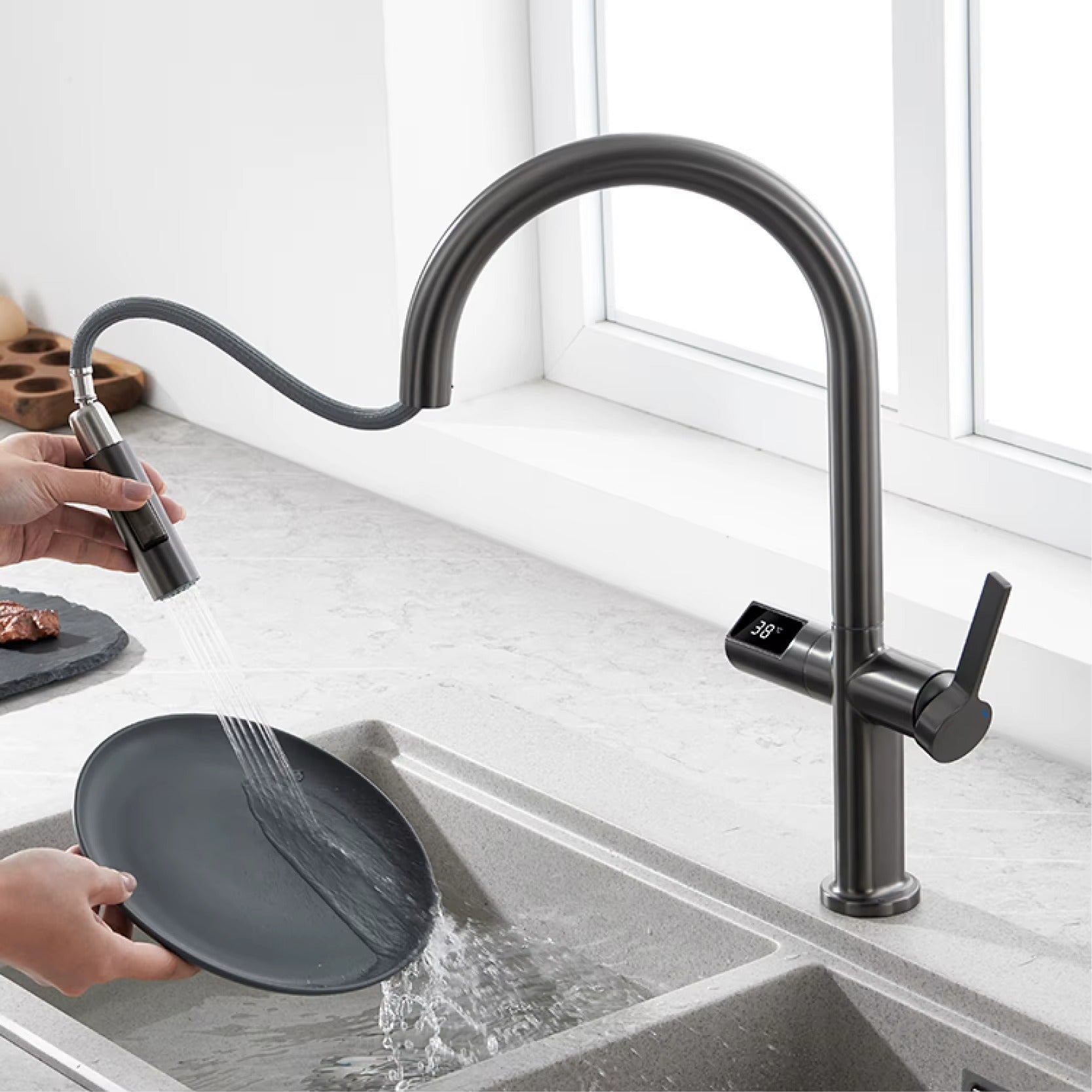 Rovion SenseFlow Pull-Down Smart Faucet